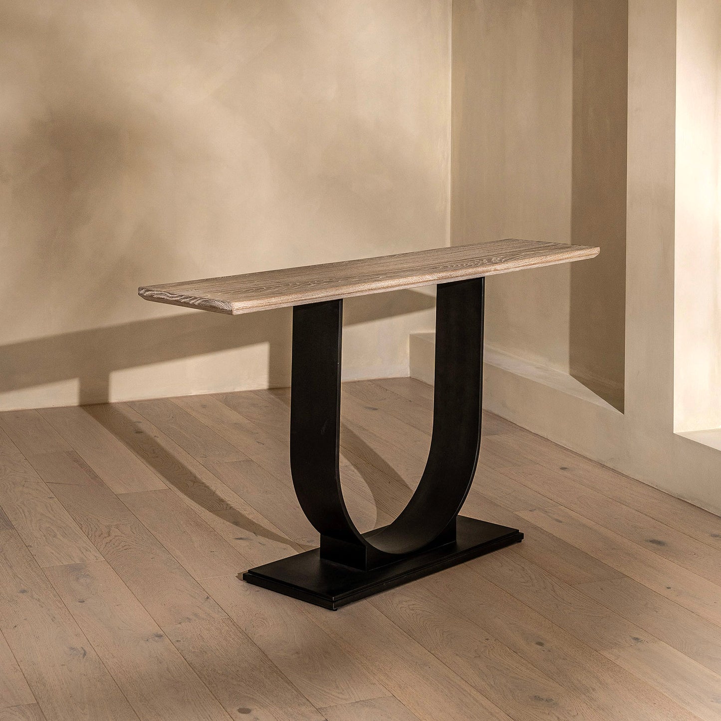 Ambler Console | 160cm Wide, White Wash Oak
