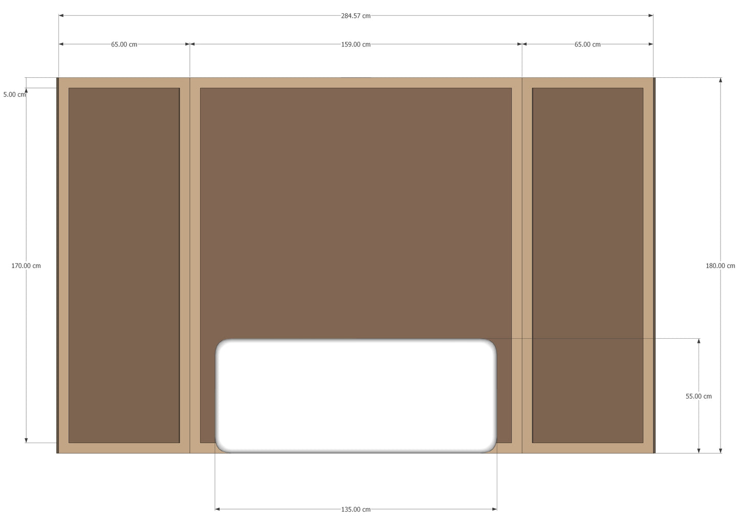 Bespoke Bateson Bed Screen | Double - Super King