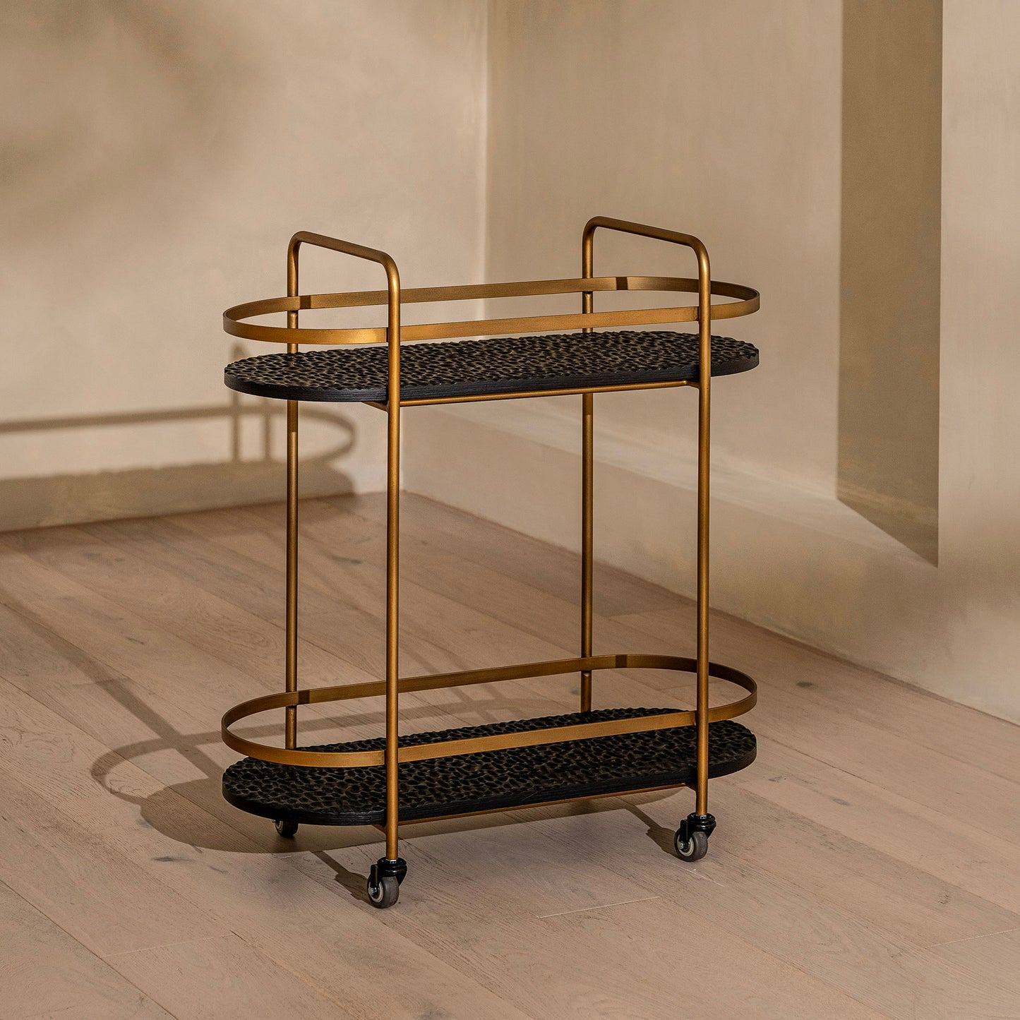 Bolsover Drinks Trolley | Black & Brass