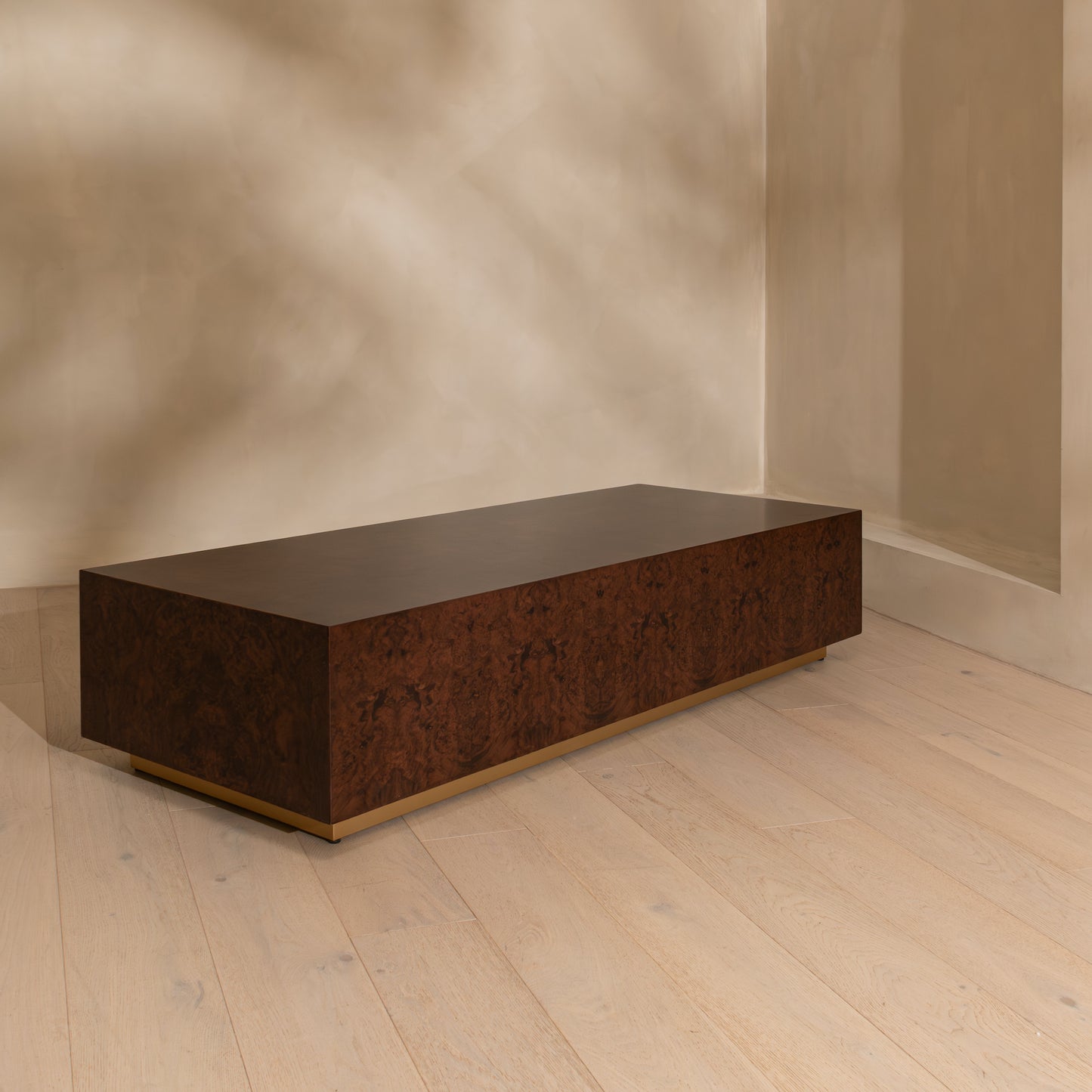 Brooks Coffee Table | 180 Wide | Dark Burl