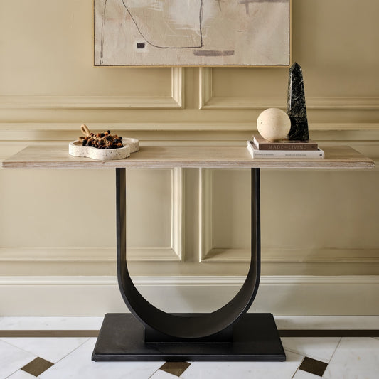 Ambler Console | 160cm Wide, White Wash Oak