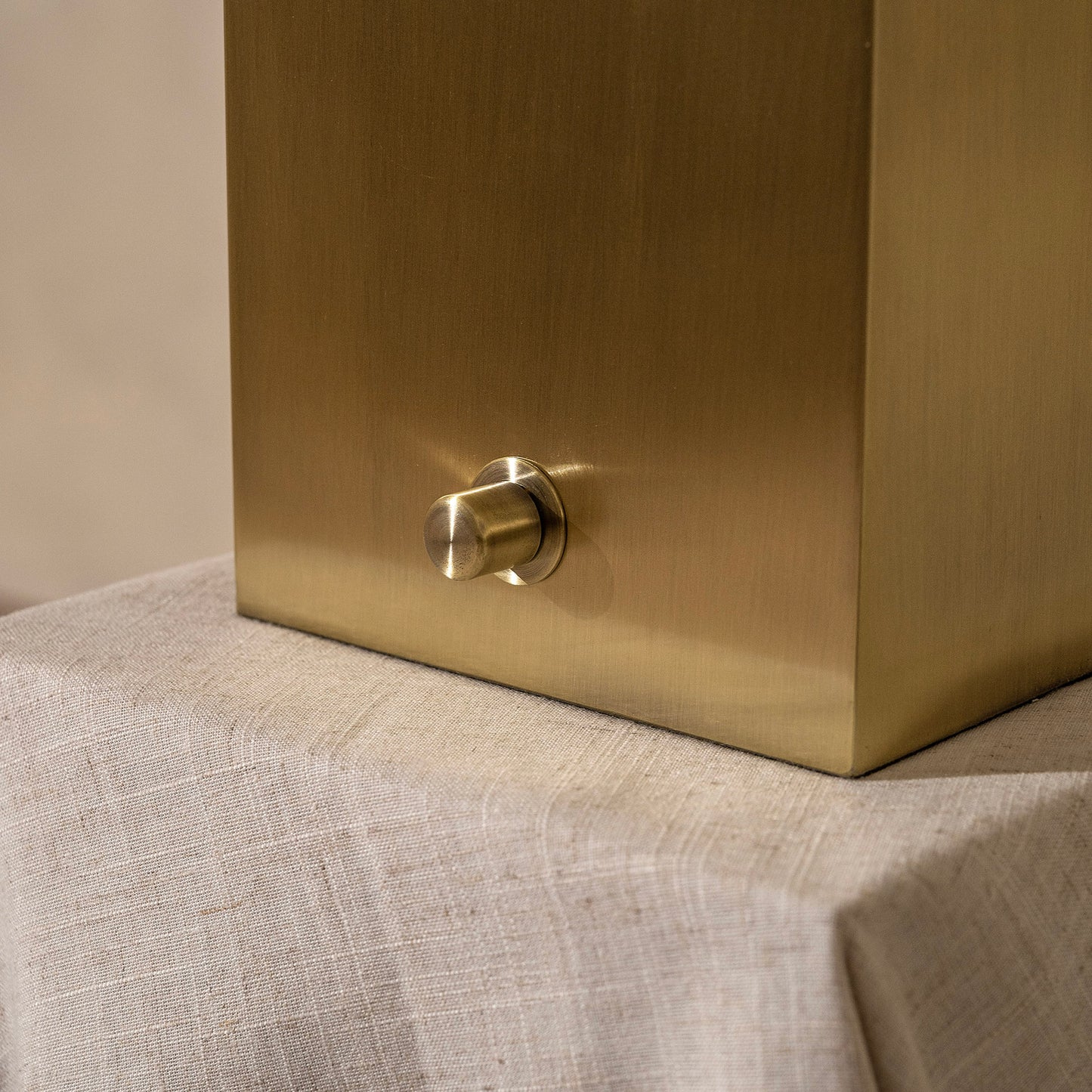 Durham Table Lamp | 61 High, Grey Marble & Brass