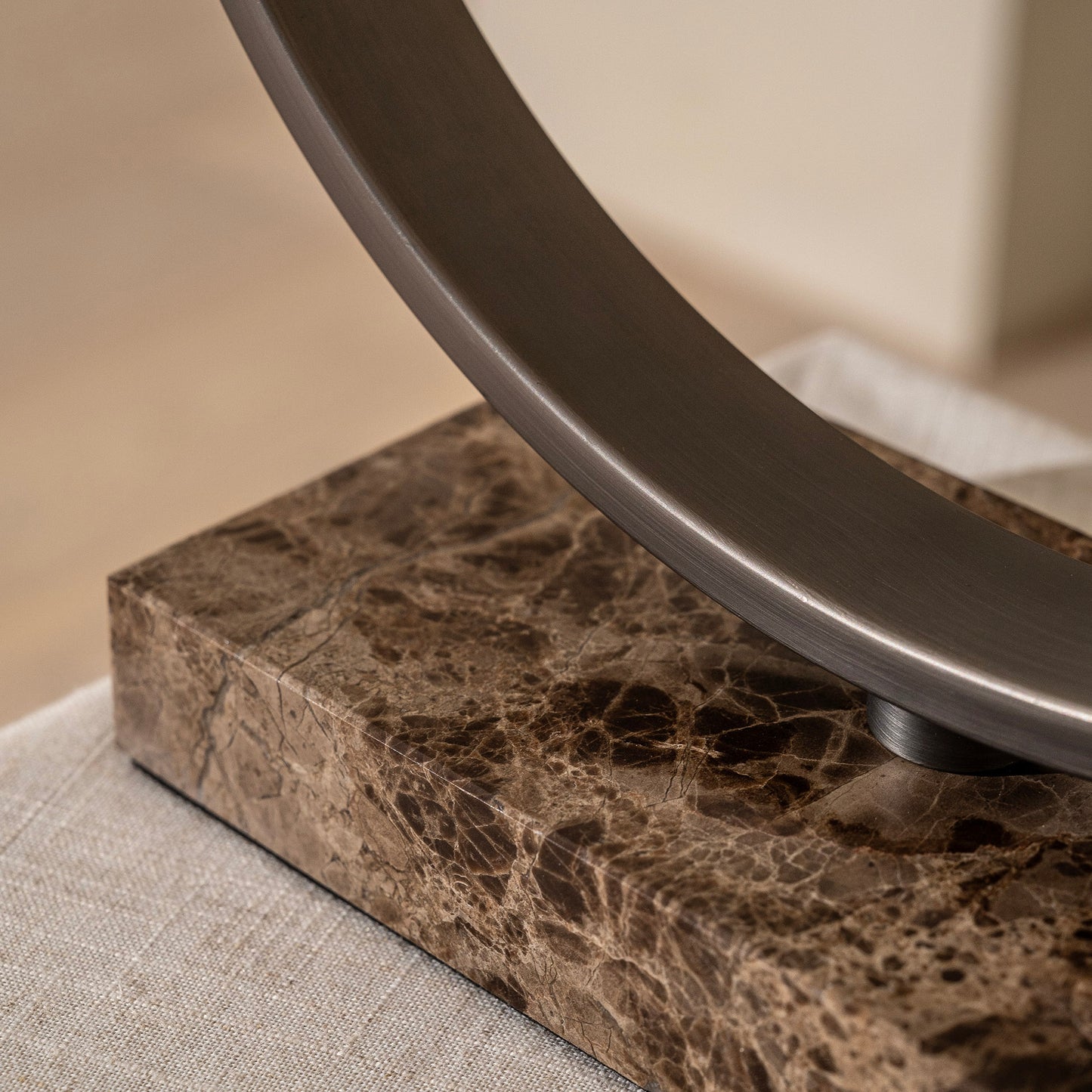 Wilton Table Lamp | 55 high, Brown Marble