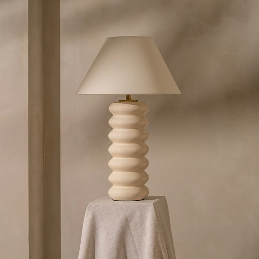 Chapter Table Lamp | 63 High, Off White Ceramic