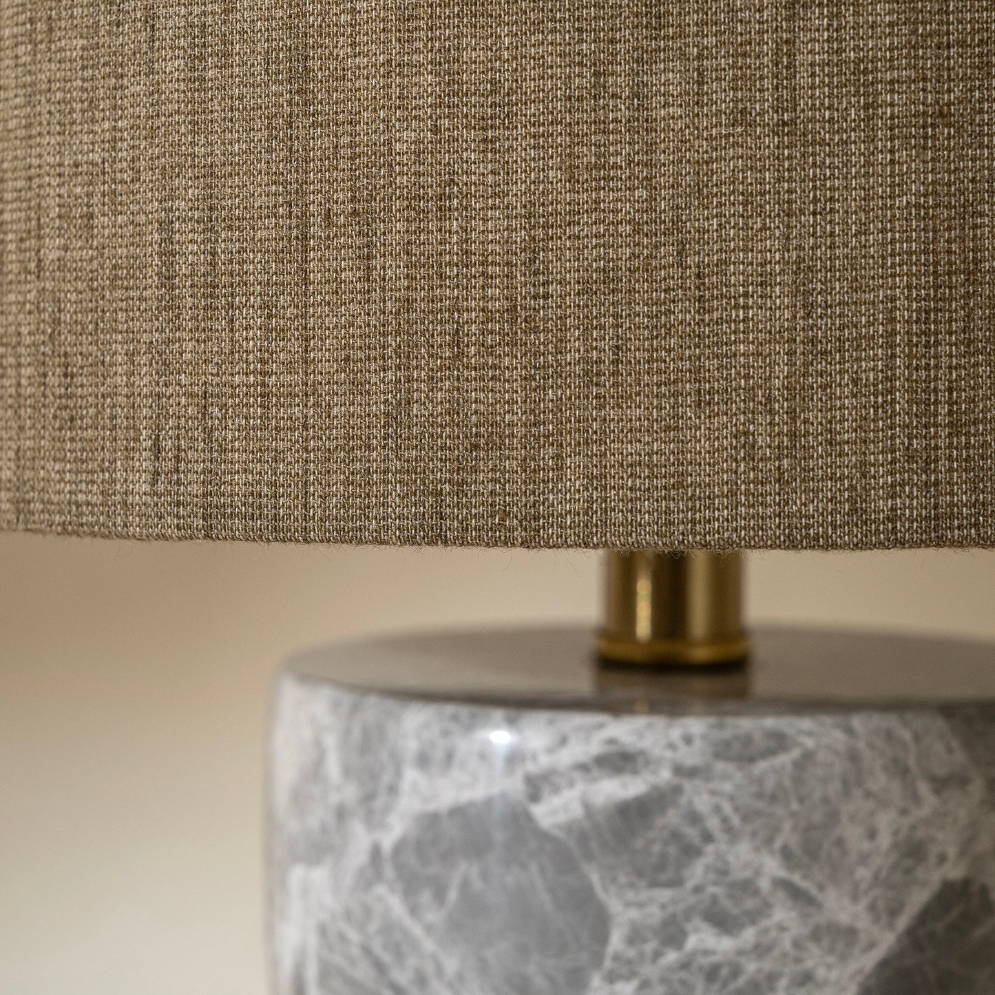 Greenwich Table Lamp | 45 High, Grey Marble