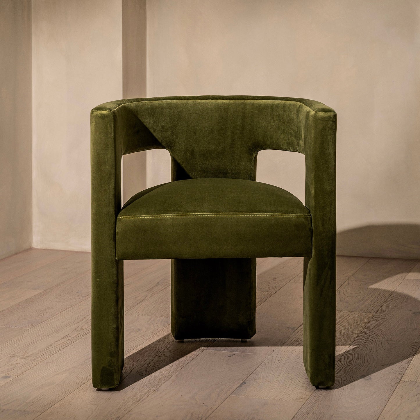 Albie Dining Chair | Dark Green Velvet