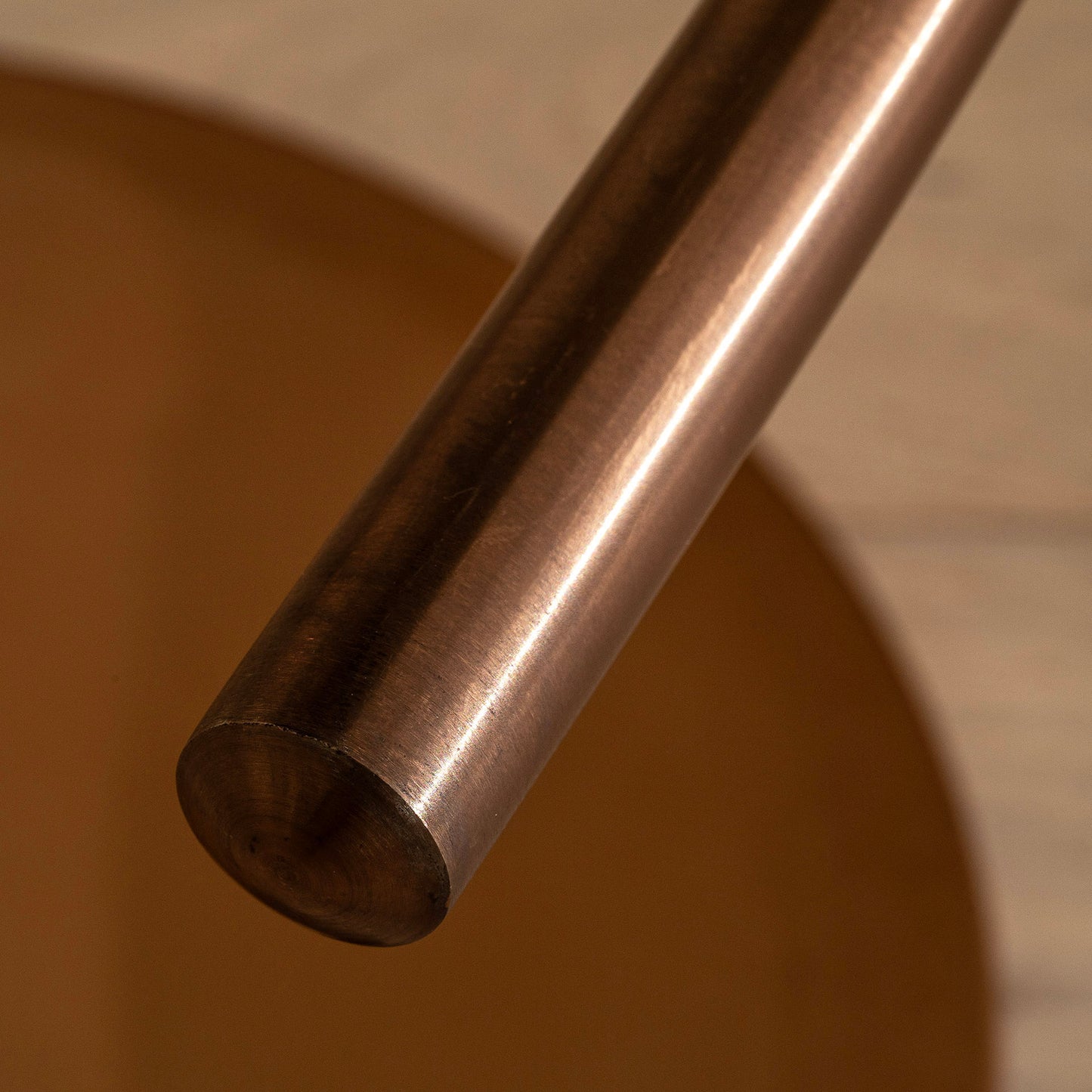 Albar Bar Stool | Adjustable | Boucle, Leather & Bronze