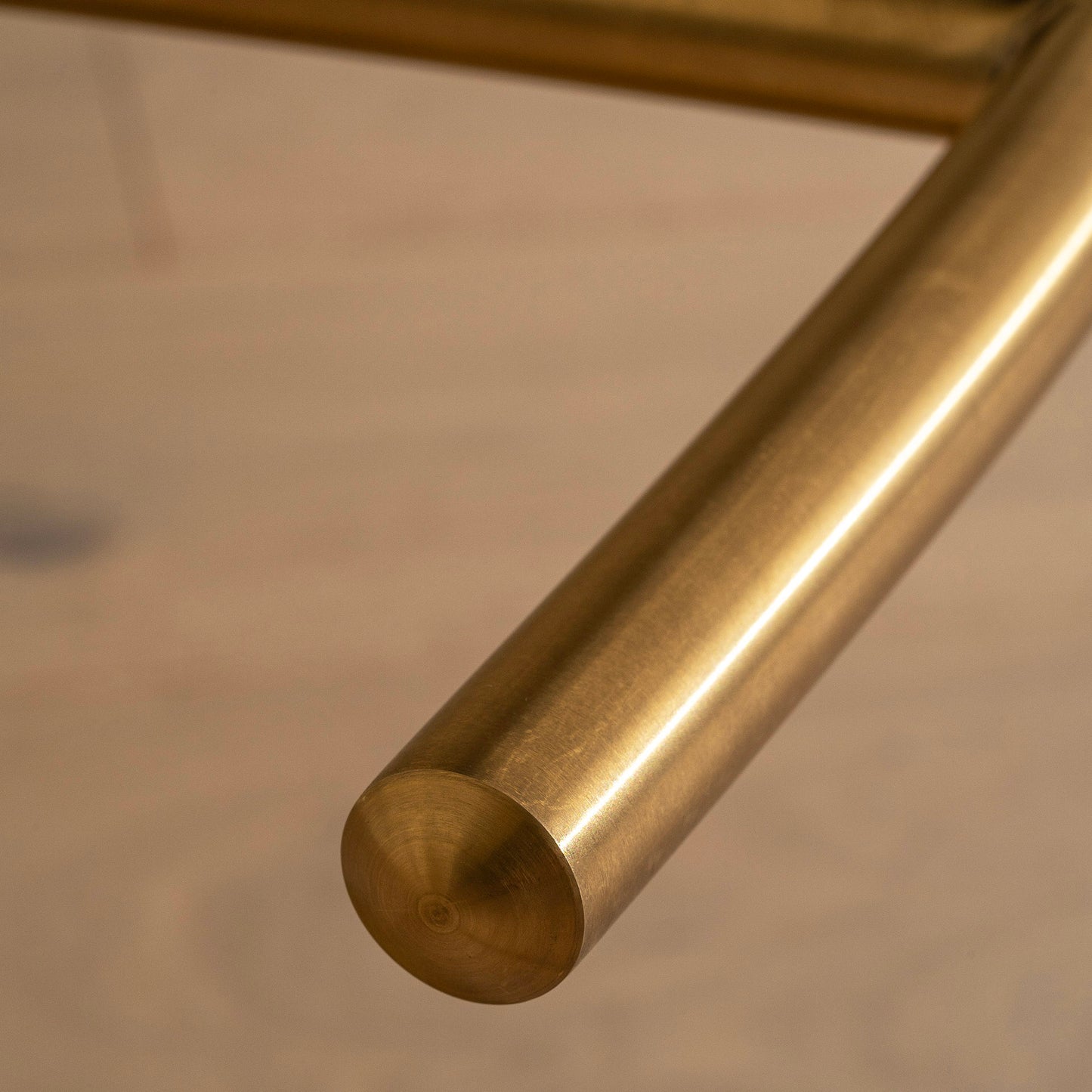 Elio Bar Stool | Adjustable | Brass & Dark Green Leather