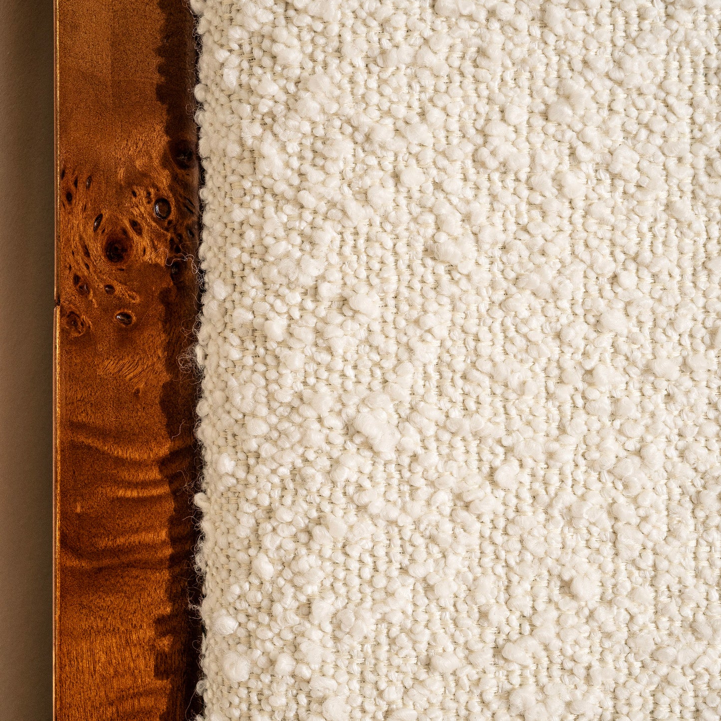 Thornhill Burl Headboard | Boucle & Burl Frame
