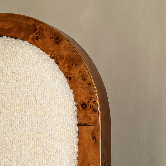 Thornhill Burl Headboard | Boucle & Burl Frame