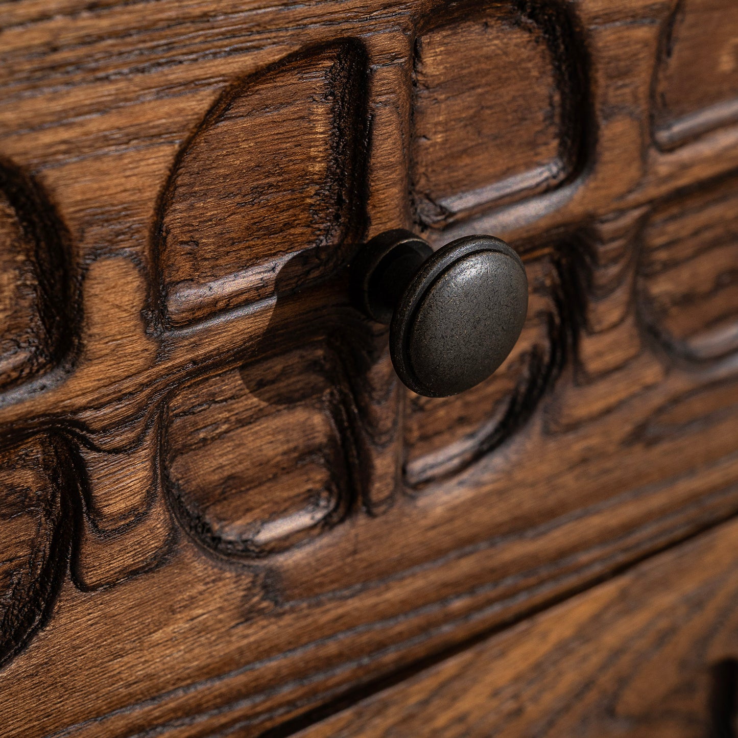 Hargate Bedside Table | 400 Wide Dark Chocolate Oak, 3 Drawer