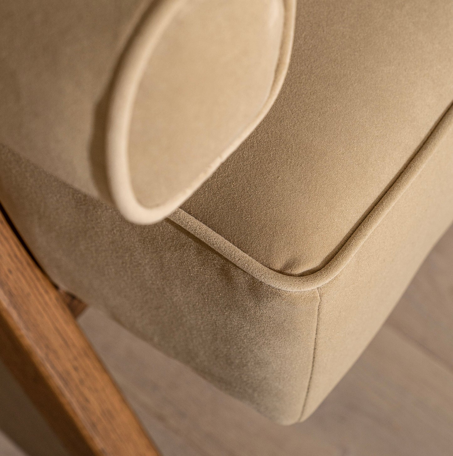 Whistle Feature Chair | 77 Wide, Mid-Century Velvet