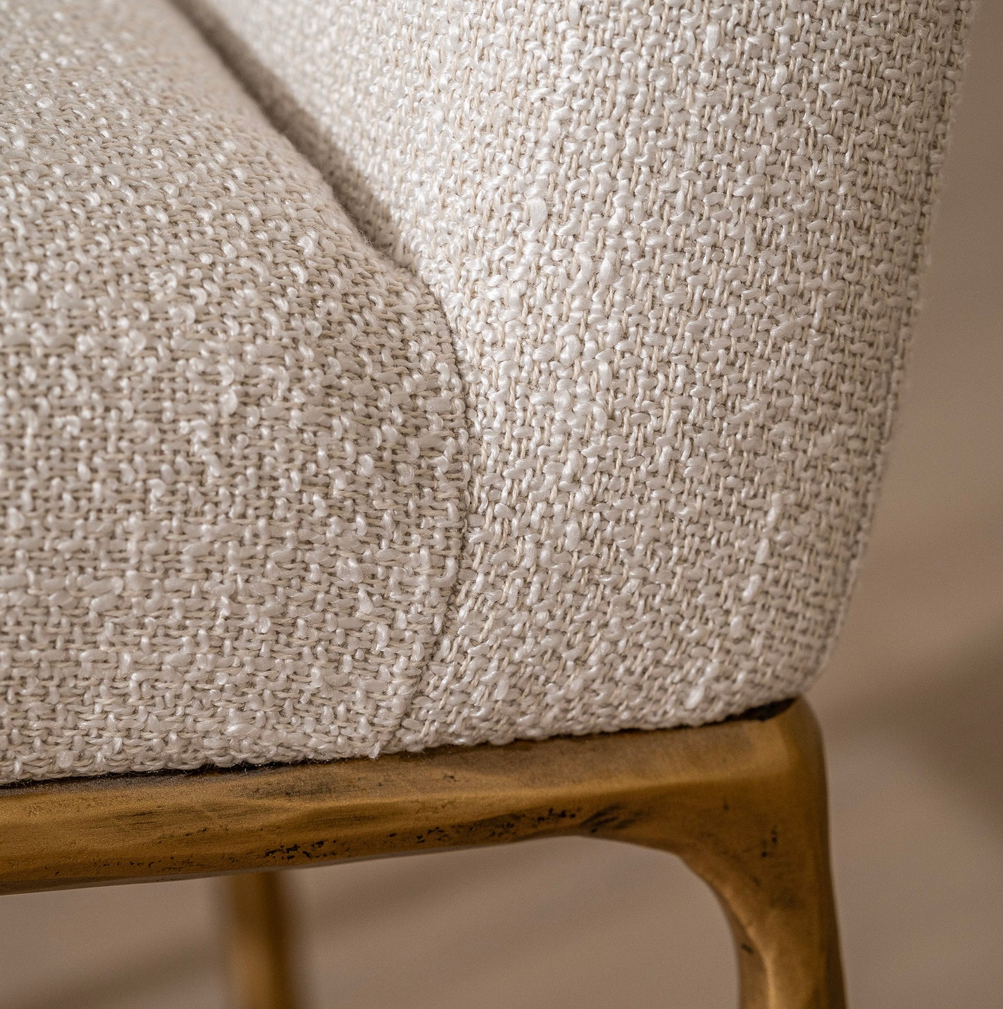 Marino Brass Forged Metal Dining Chair