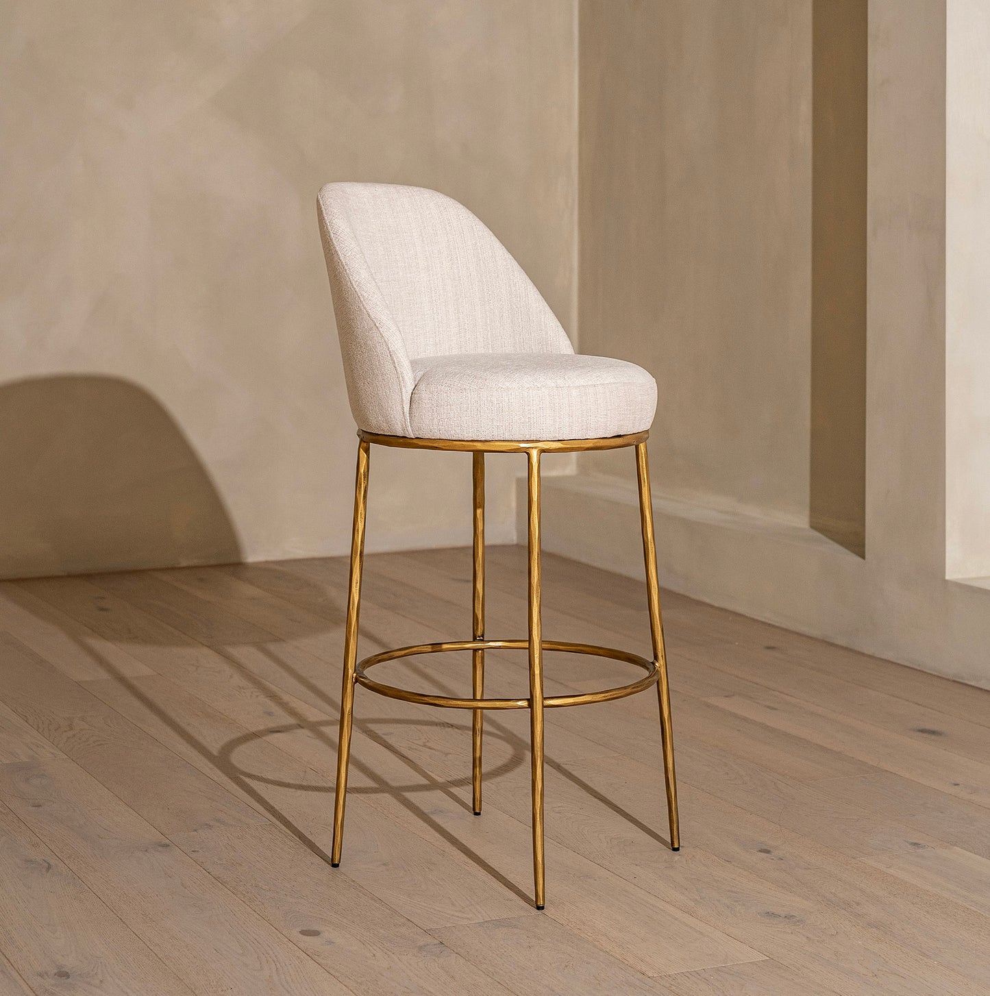 Marino Brass Forged Metal Counter Stool
