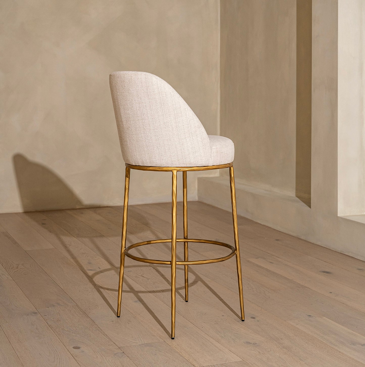 Marino Brass Forged Metal Counter Stool