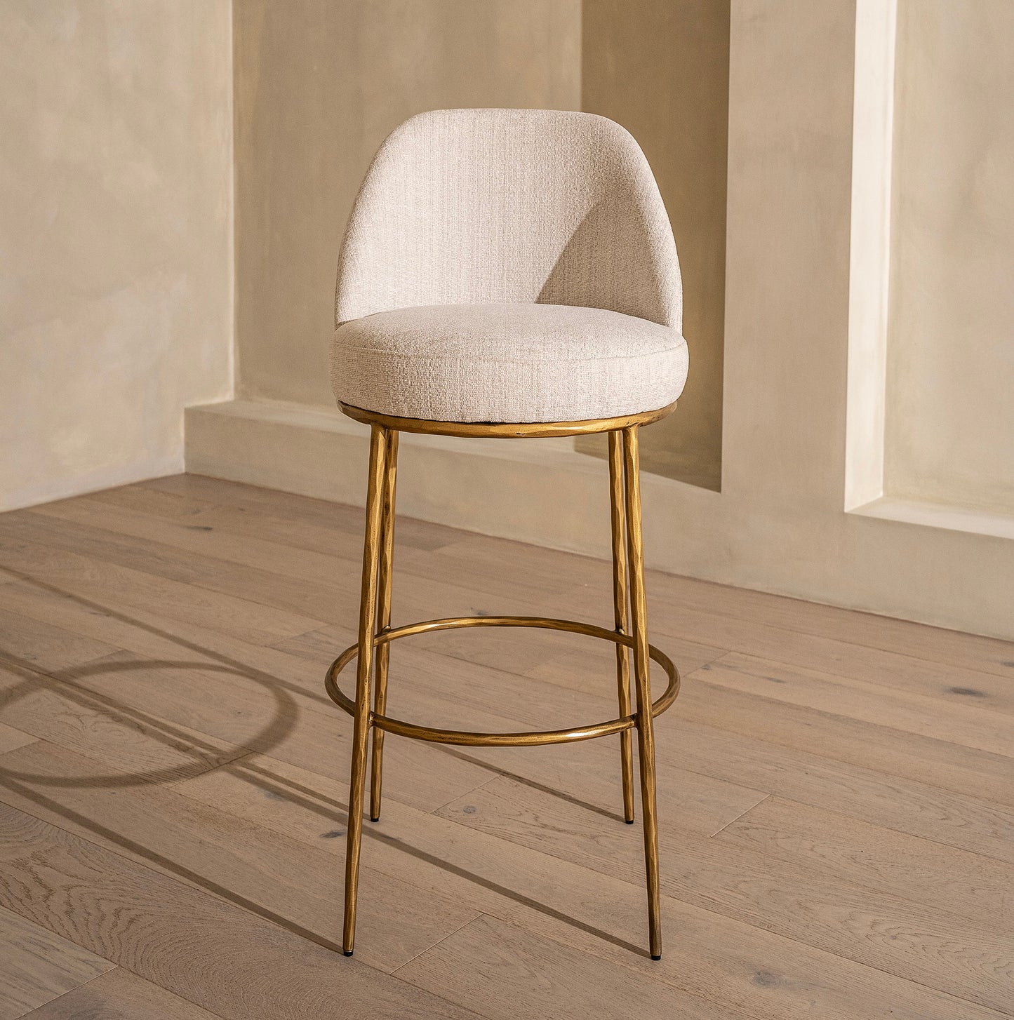 Marino Brass Forged Metal Counter Stool