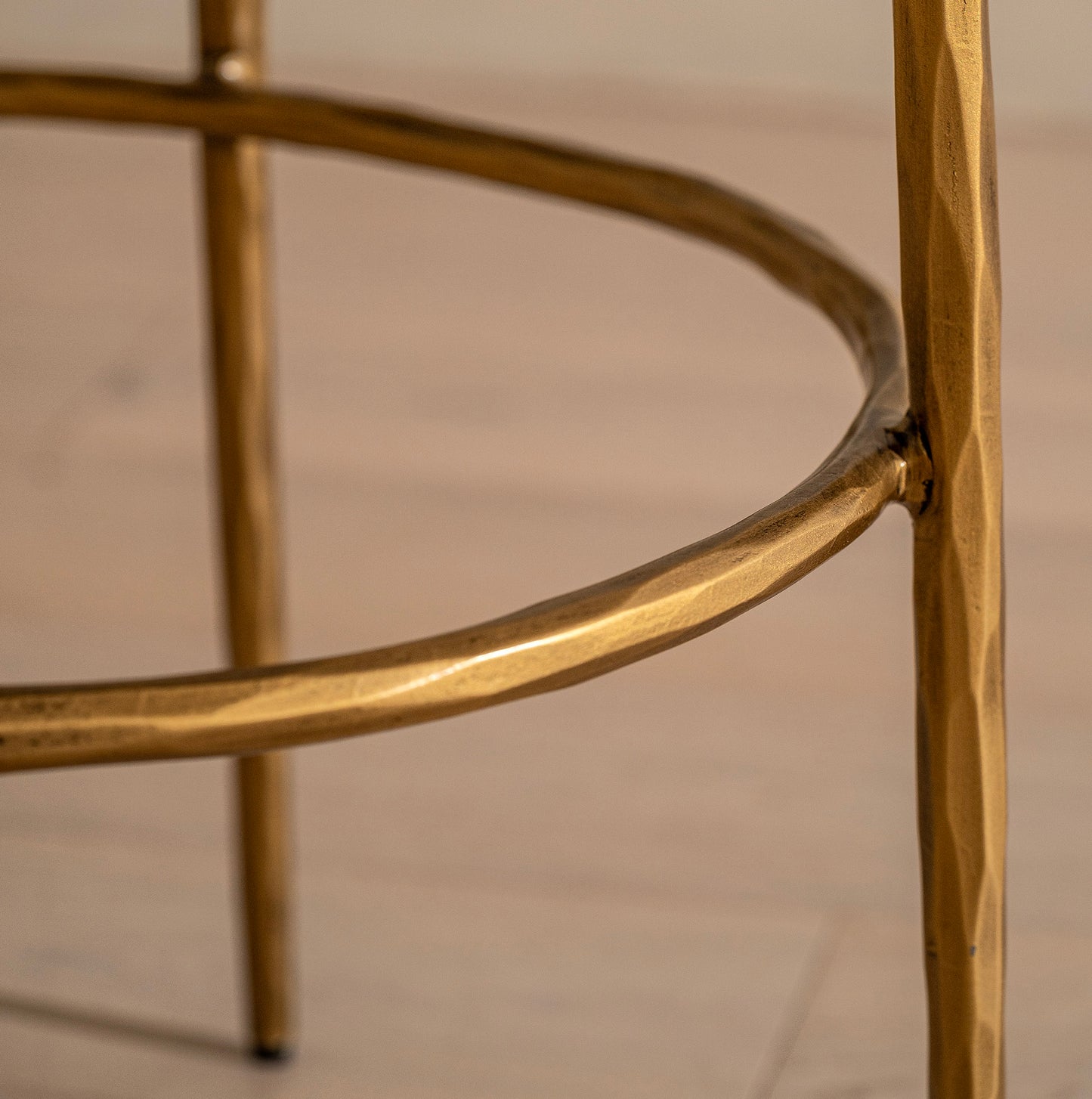 Marino Brass Forged Metal Counter Stool