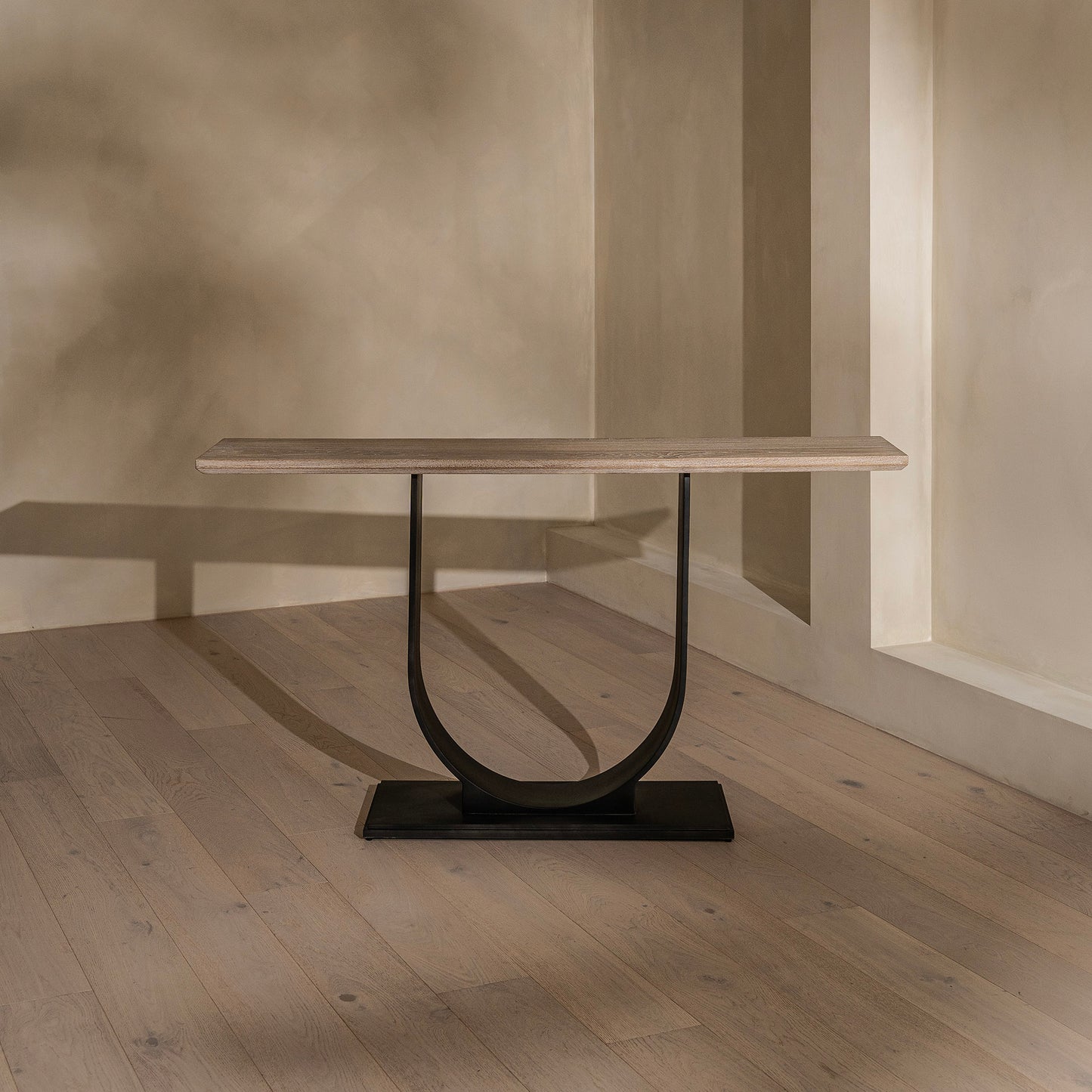 Ambler Console | 160cm Wide, White Wash Oak