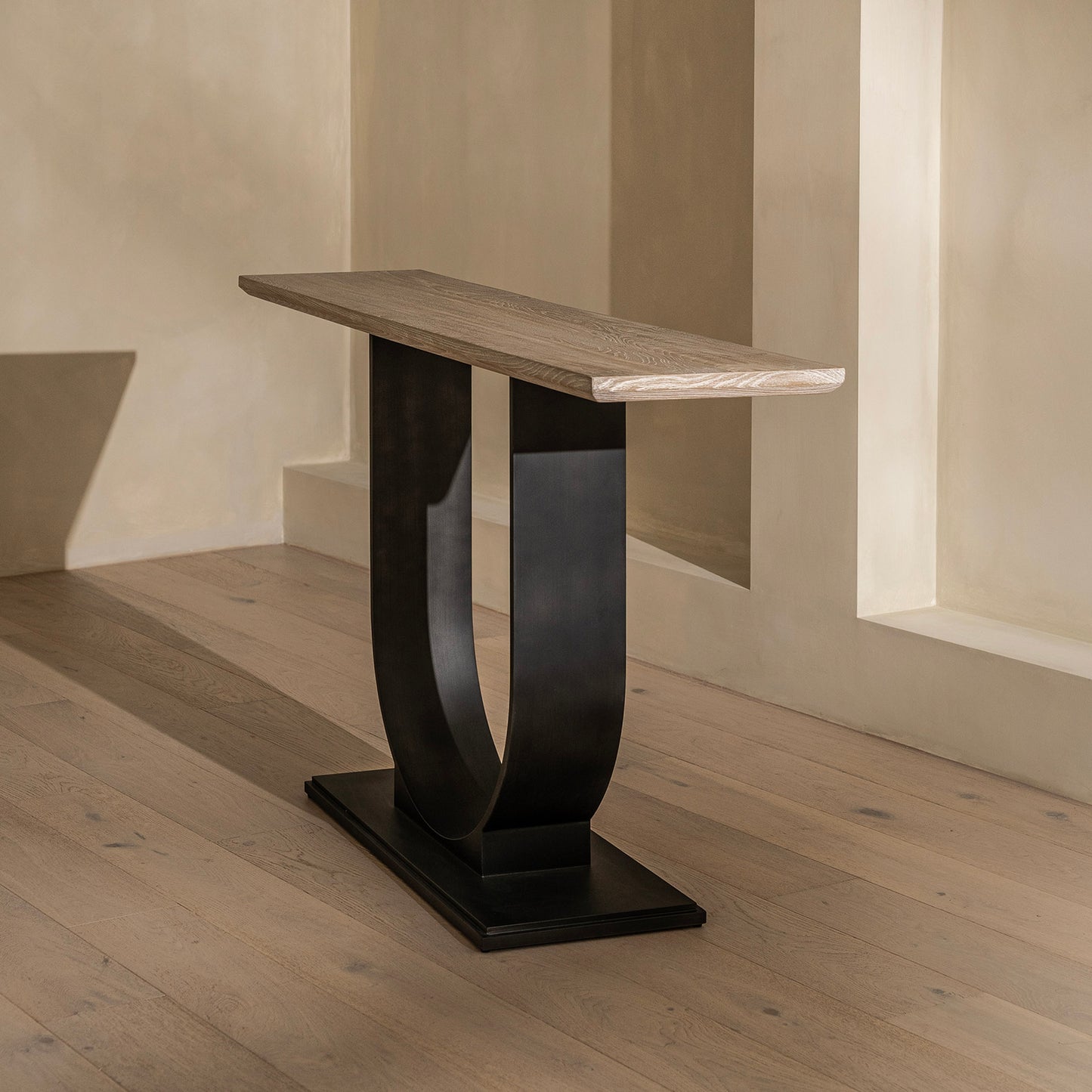 Ambler Console | 160cm Wide, White Wash Oak