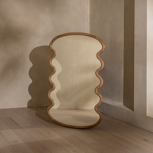 Calabasas Mirror | 146 Tall | Oak