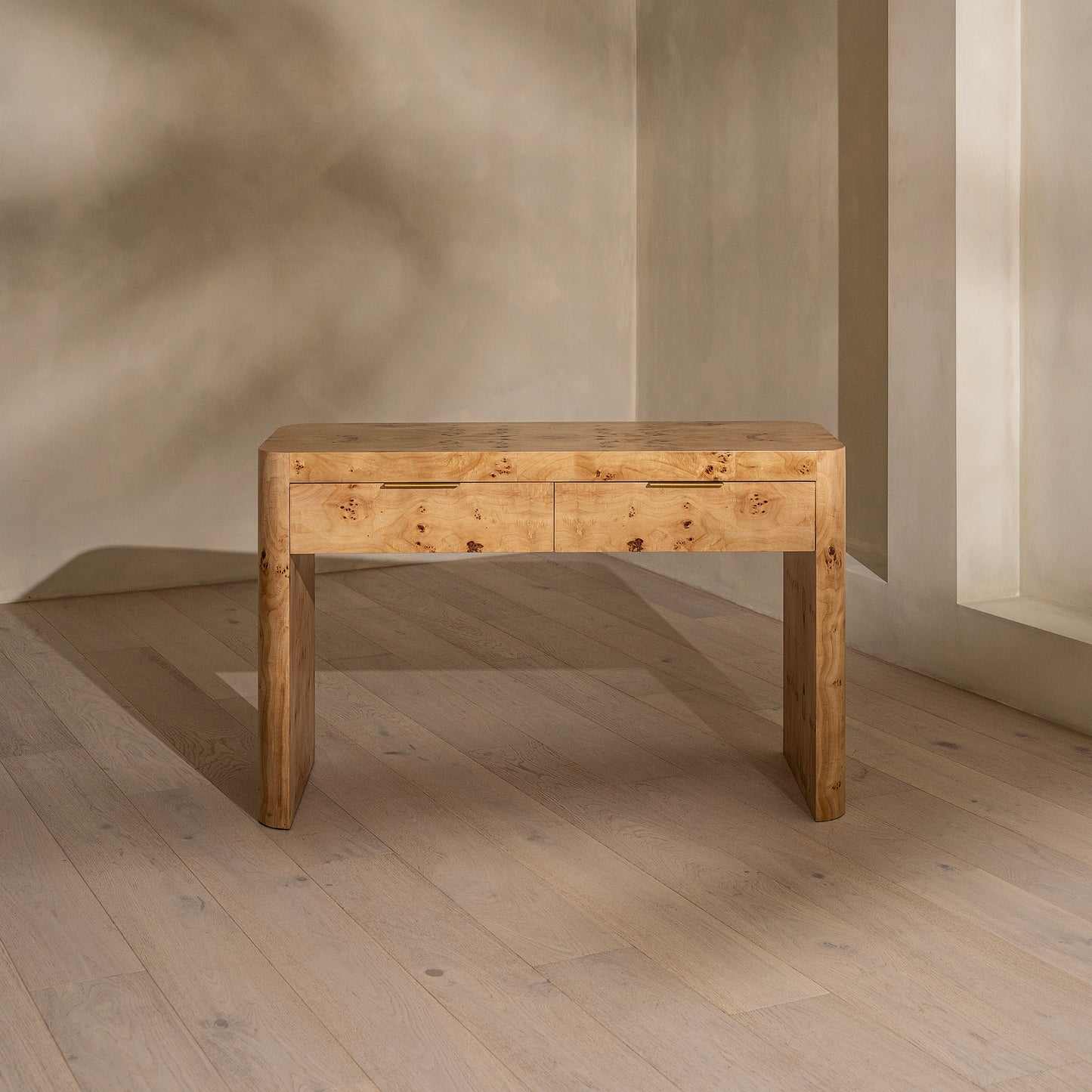 Thornhill Dressing Table | 1200 Wide Light Burl, 2 Drawer