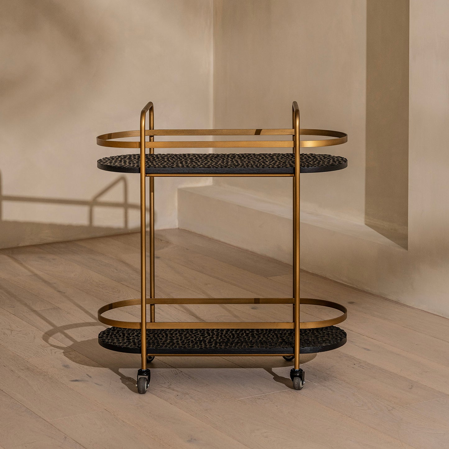 Bolsover Drinks Trolley | Black & Brass