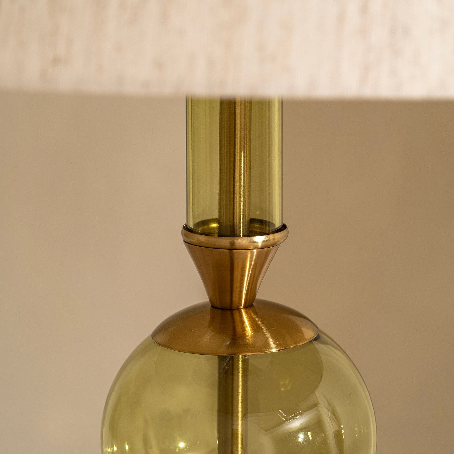 Edition Floor Lamp | 156 High, Olive Glass & Marble