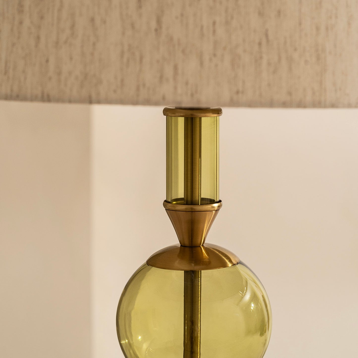 Edition Floor Lamp | 156 High, Olive Glass & Marble