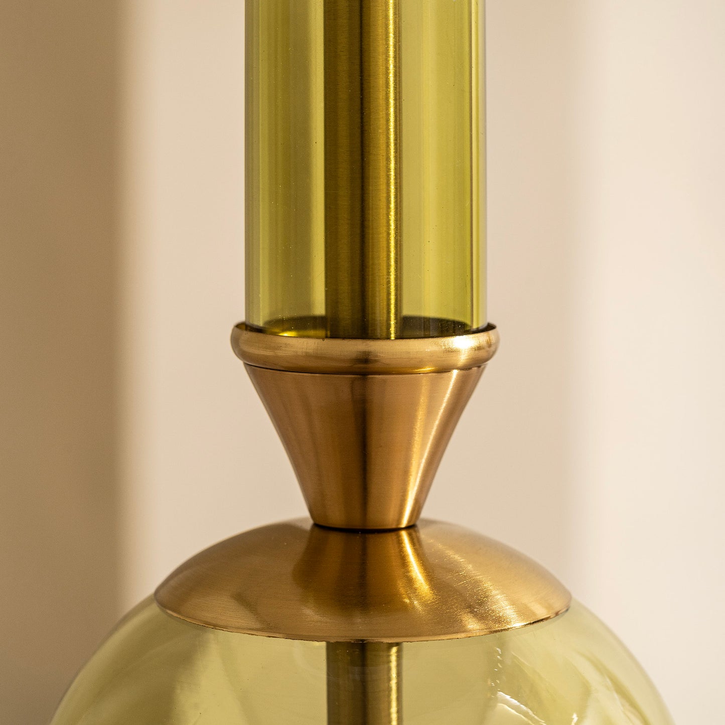 Edition Floor Lamp | 156 High, Olive Glass & Marble