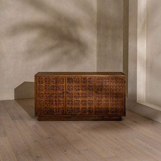 Hargate Sideboard | 1600 Wide Dark Chocolate Oak, 3 Door