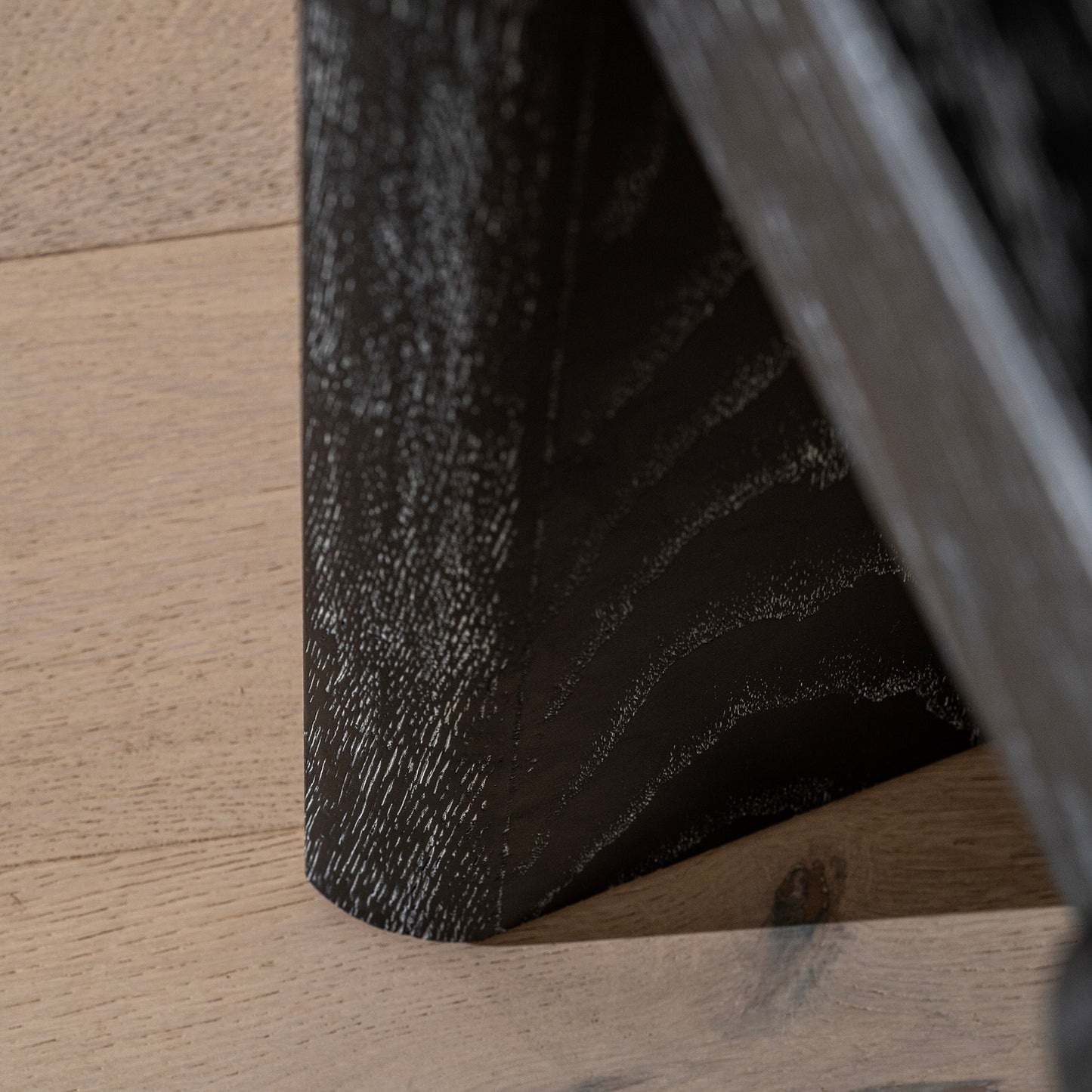 Button Dressing Table | 1200 Wide Black Grain, 2 Drawer