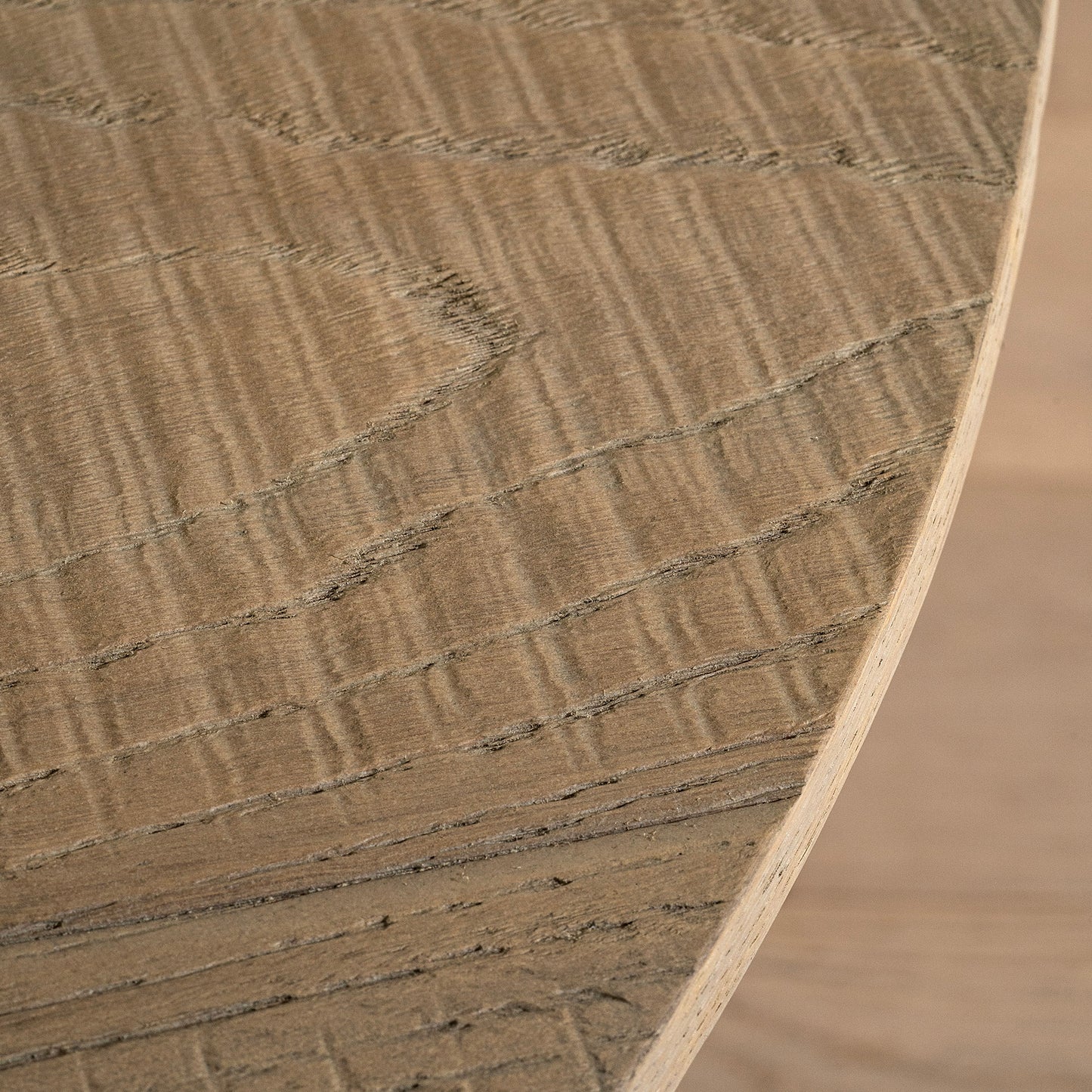 Calabasas Dining Table | 127 Diameter, Whitewash & Black