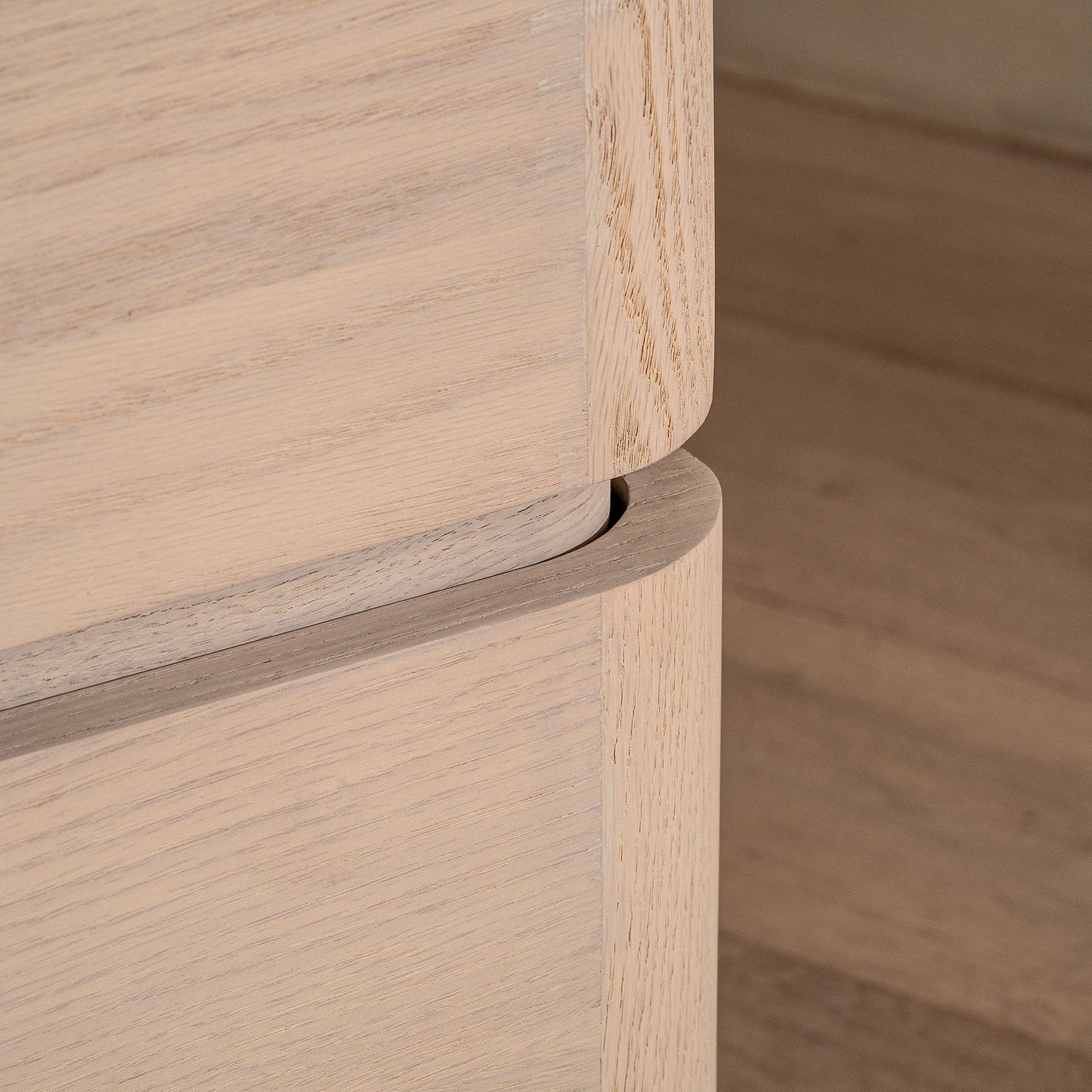 Vassall Bedside Table | 650 Wide White Wash, 2 Drawer