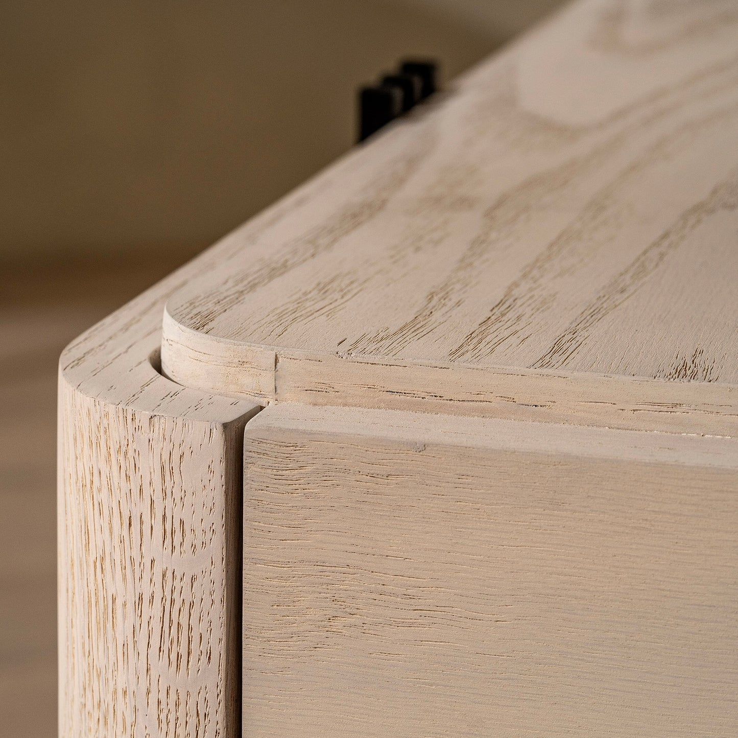 Vassall Bedside Table | 650 Wide White Wash, 2 Drawer