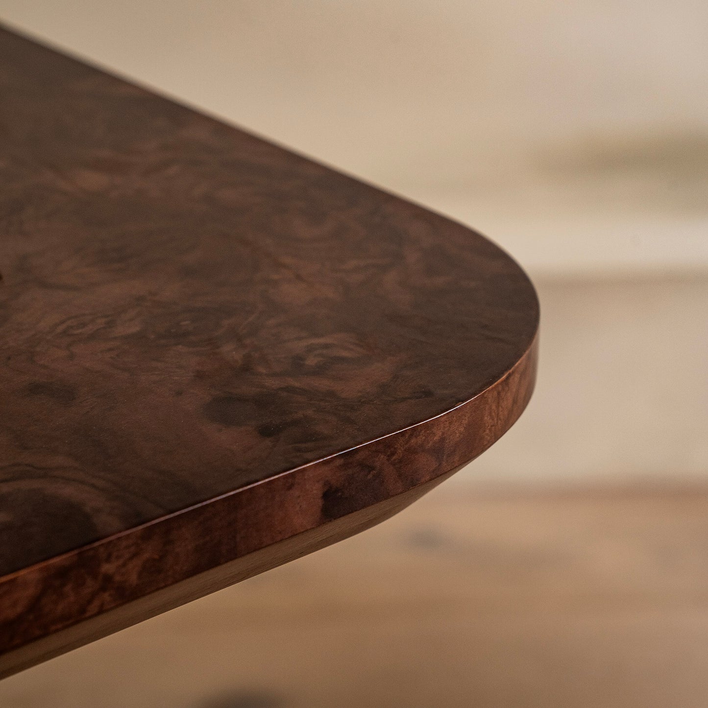 Abingdon Dining Table | 220 Long | Dark Chocolate Burl