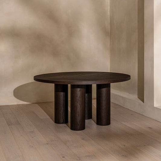 Hurley Round Dining Table | 152 Diameter | Walnut