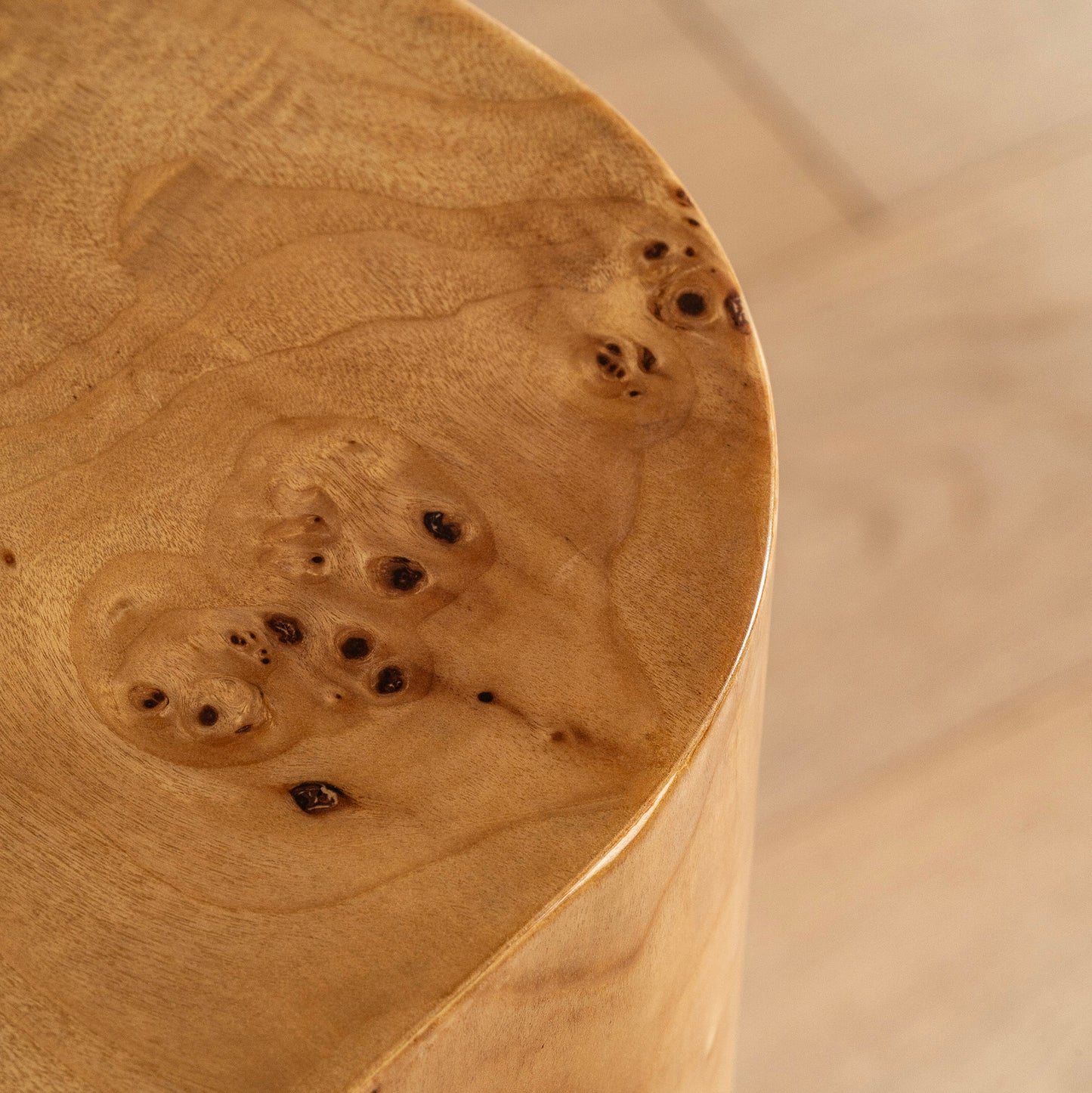 Thornhill Chest Of Drawers  | 1000 Wide Burl & Brass, 3 Drawer