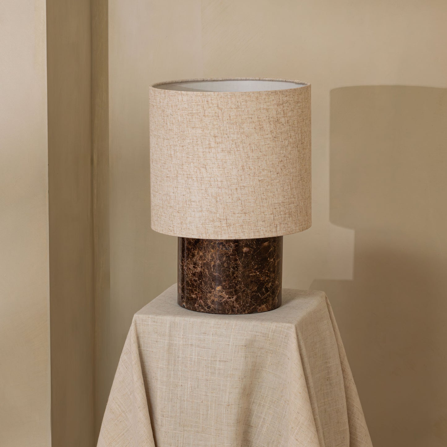 Els Table Lamp | 30 High, Brown Marble