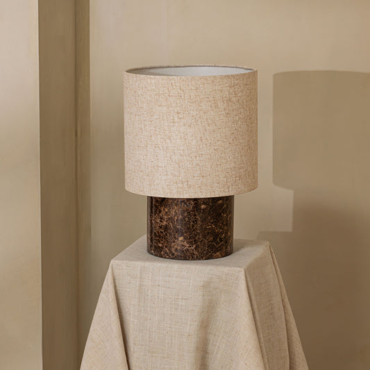 Els Table Lamp | 30 High, Brown Marble