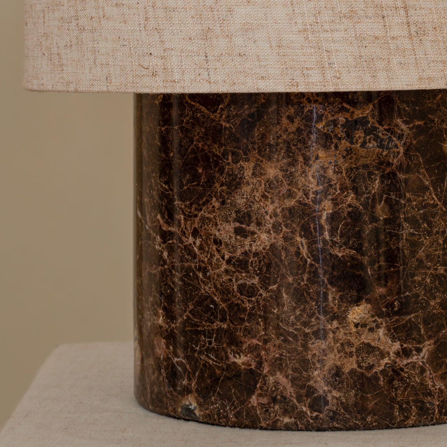 Els Table Lamp | 30 High, Brown Marble