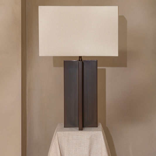 Harvard Table Lamp | 66 High, Bronze