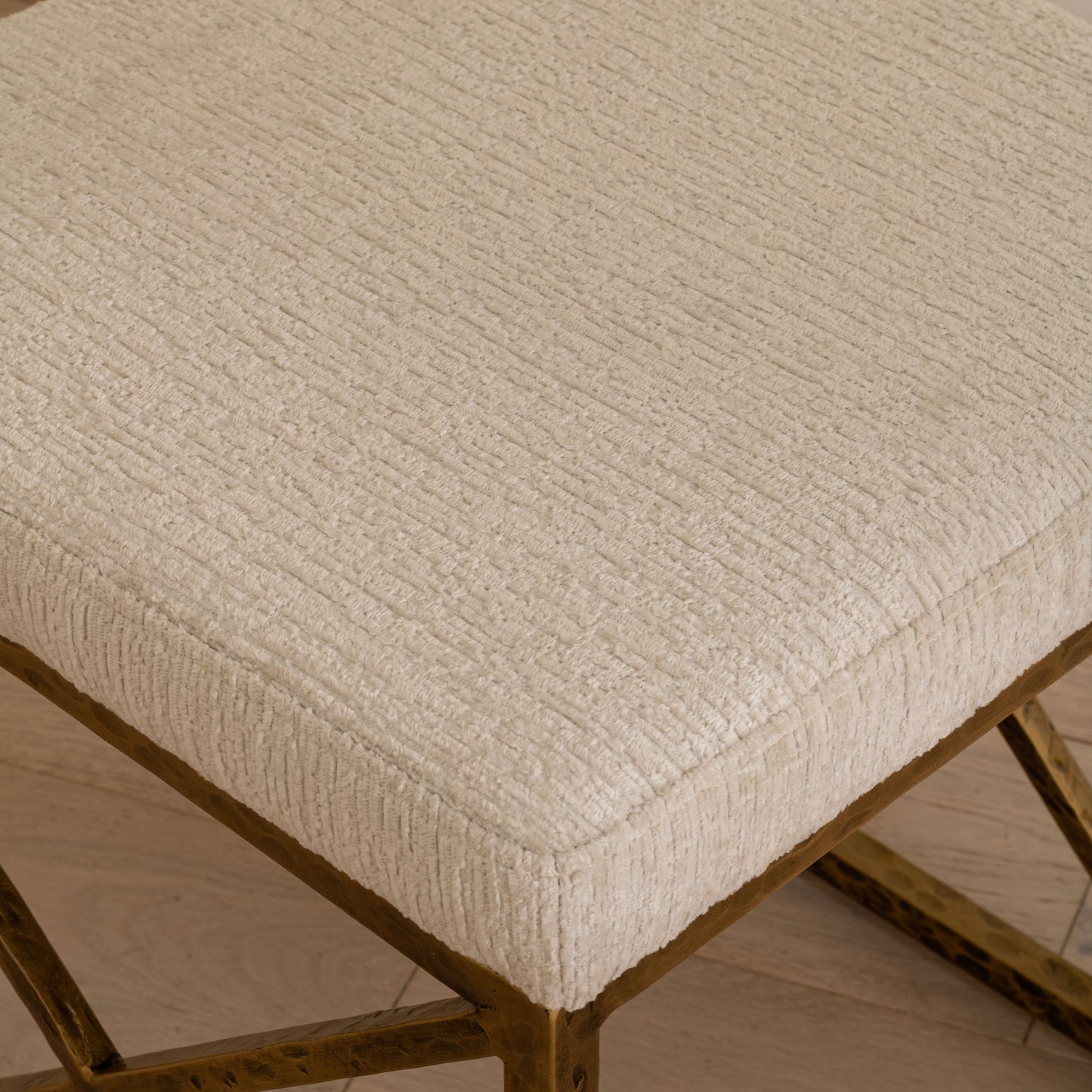 The Marino Stool | Forged Steel, Brass Finish