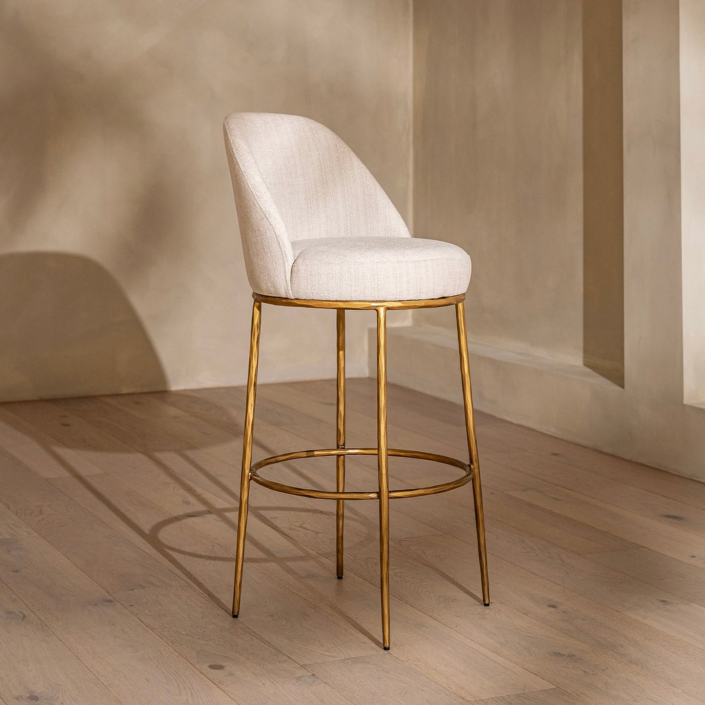 Marino Brass Forged Metal Counter Stool