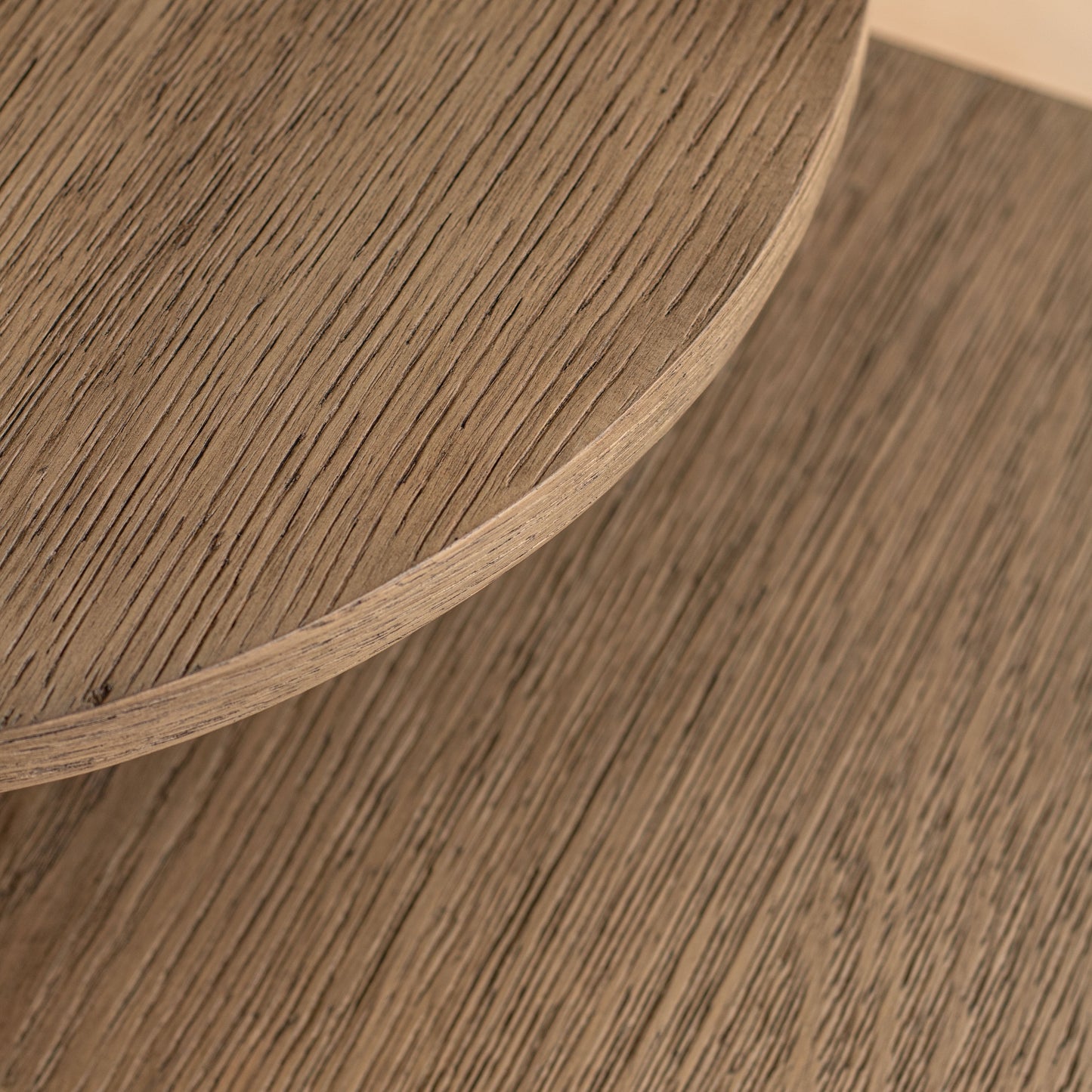 Revera Nesting Side Tables | Aged Oak & Iron