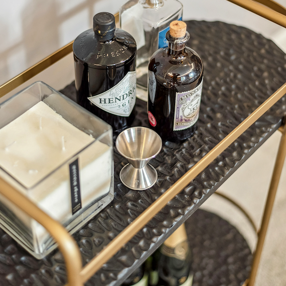 Bolsover Drinks Trolley | Black & Brass