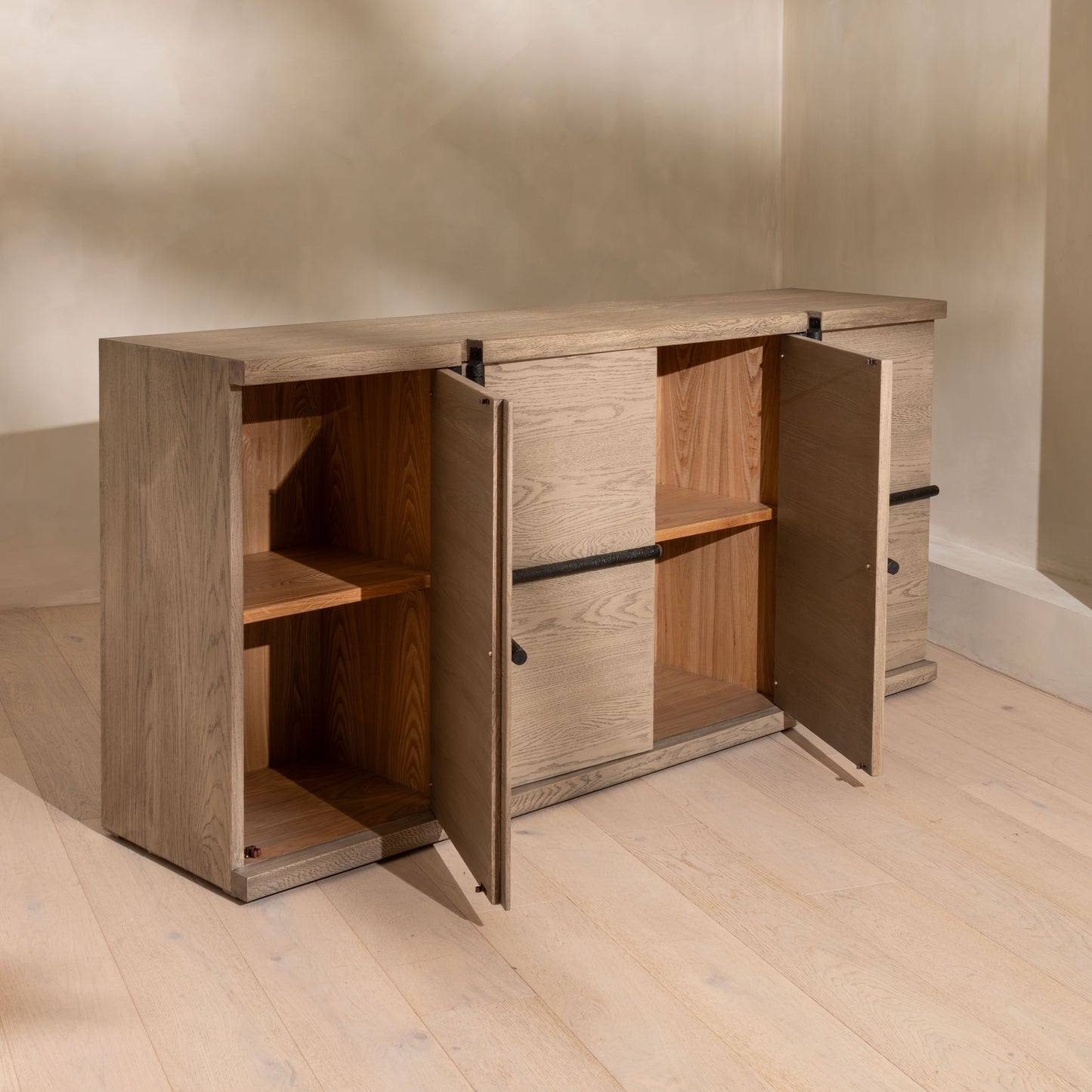 Springer Sideboard | 200 Wide' Washer Oak & Black