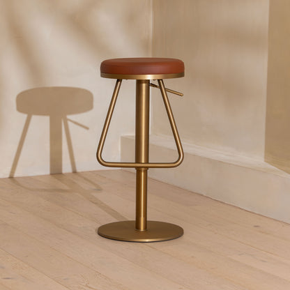 Baker Bar Stool | Matt Brass Finish