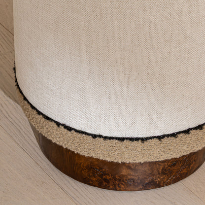 Abingdon Tailored Burl Ottoman | Élitis Ambienti Levante