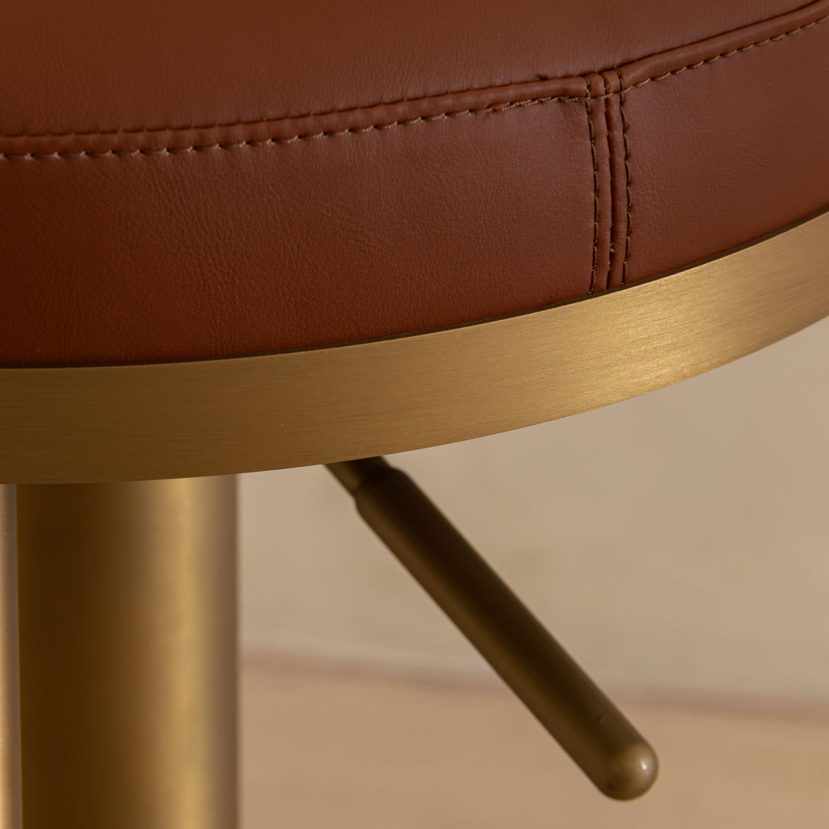 Baker Bar Stool | Matt Brass Finish