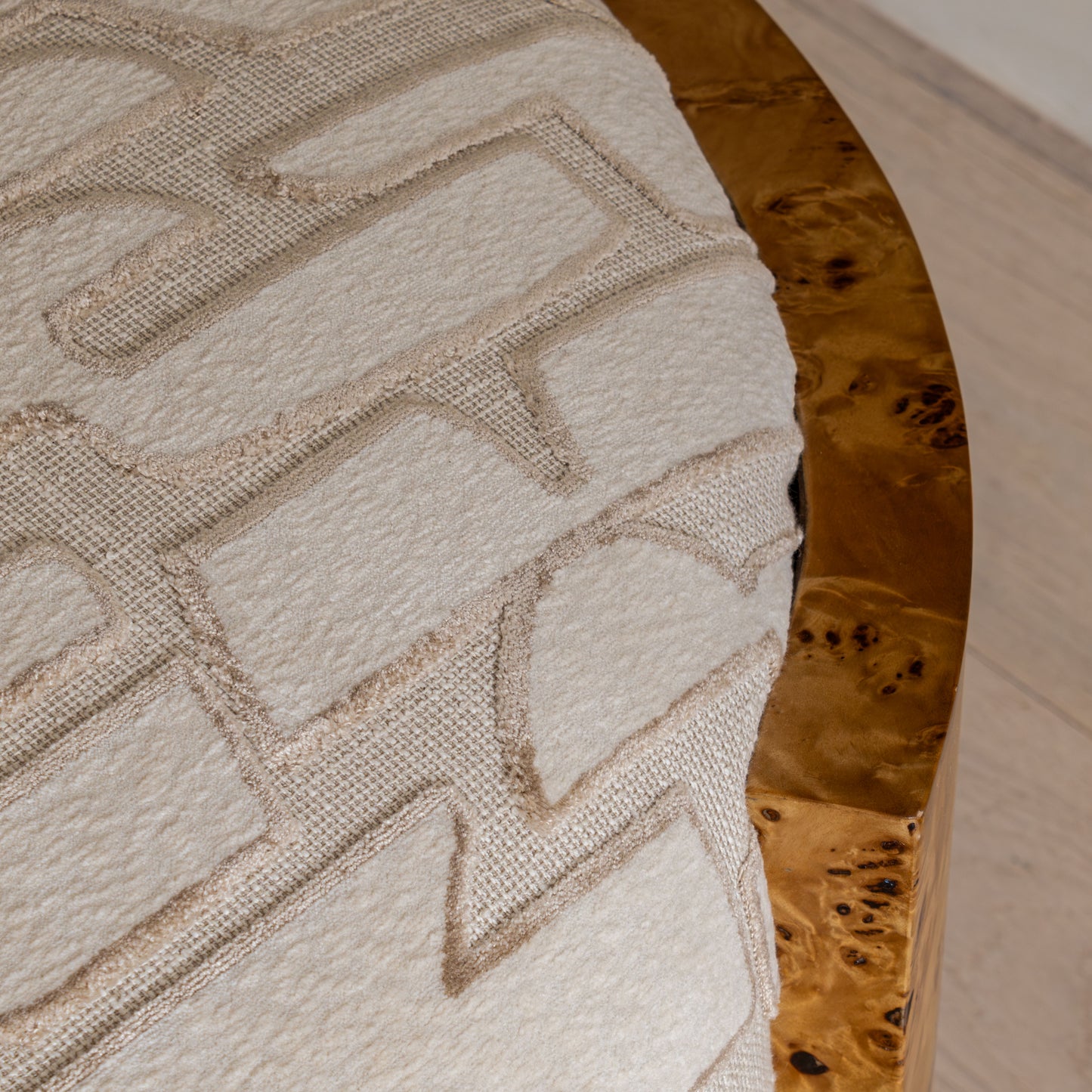 Bently Tailored Burl Bench | 180cm Wide, Villa Nova Serac Bone